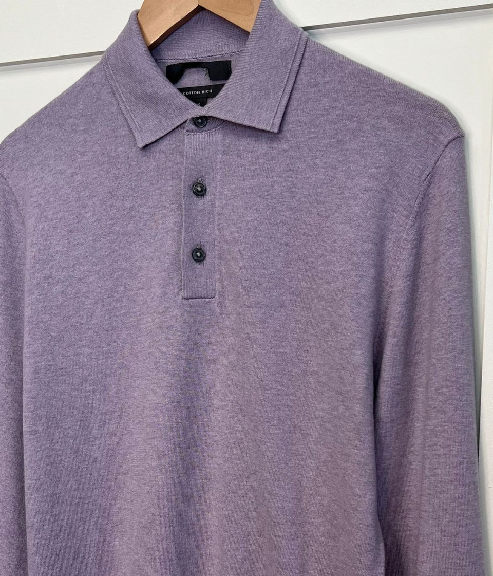 Lavender Mens Polo Jumper