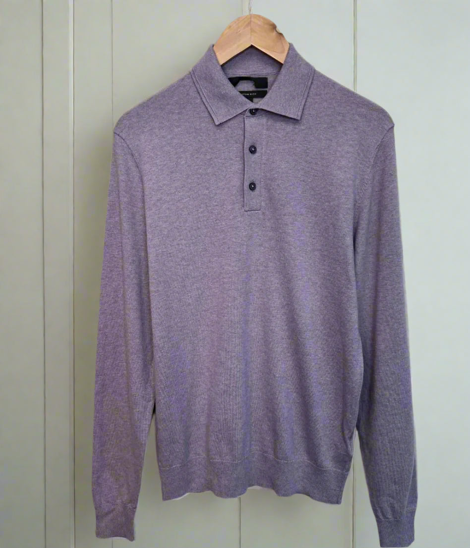 Lavender Mens Polo Jumper