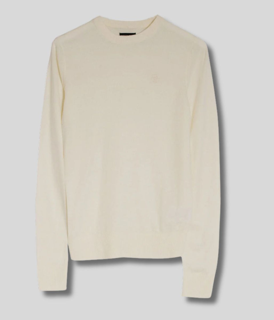 North Sails Ivory Wool Rich Mens Crew Neck Jumper