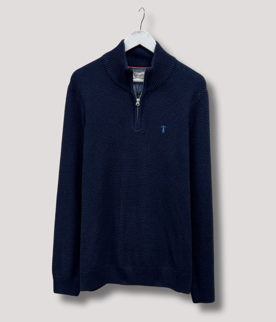 Navy Ashgrove 1/4 Zip Jumper