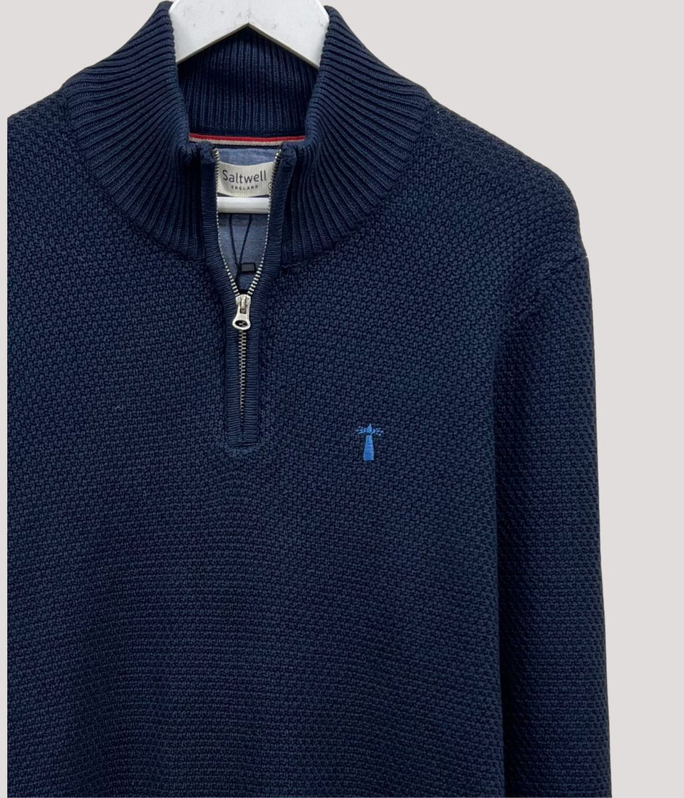 Navy Ashgrove 1/4 Zip Jumper