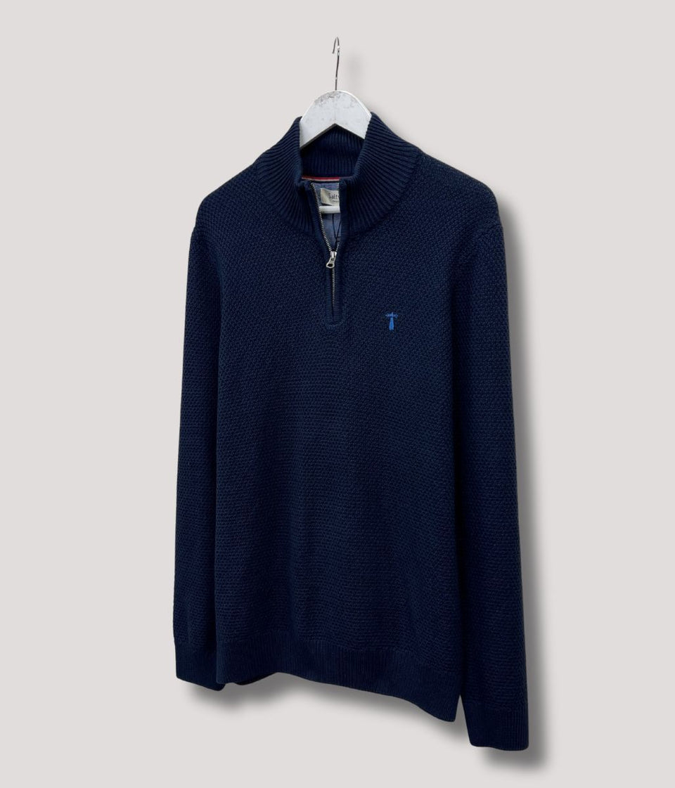 Navy Ashgrove 1/4 Zip Jumper