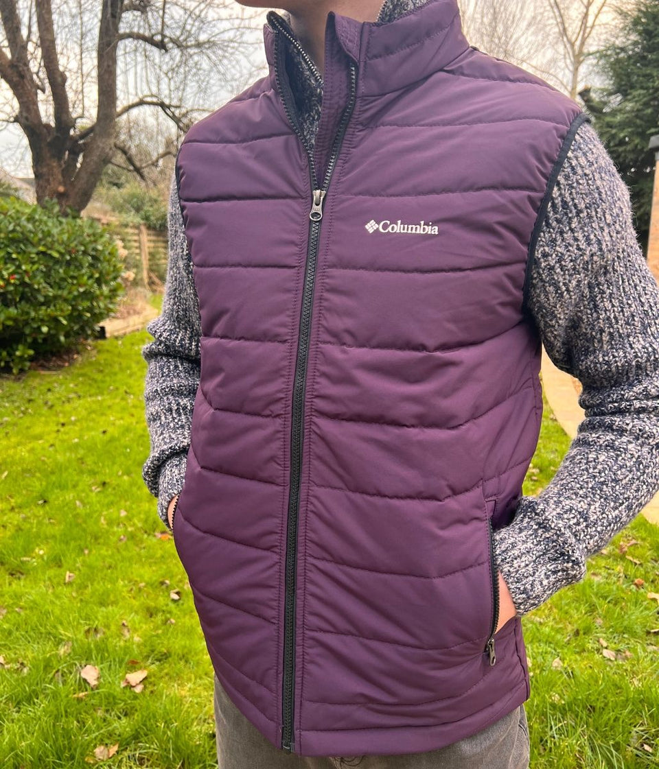 Aubergine Mens Omni-Heat Gilet