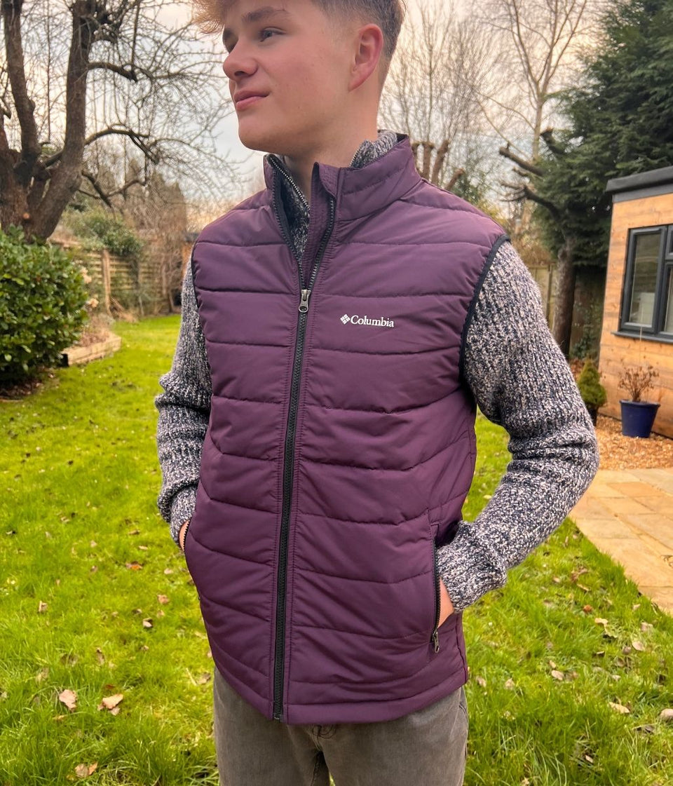 Aubergine Mens Omni-Heat Gilet