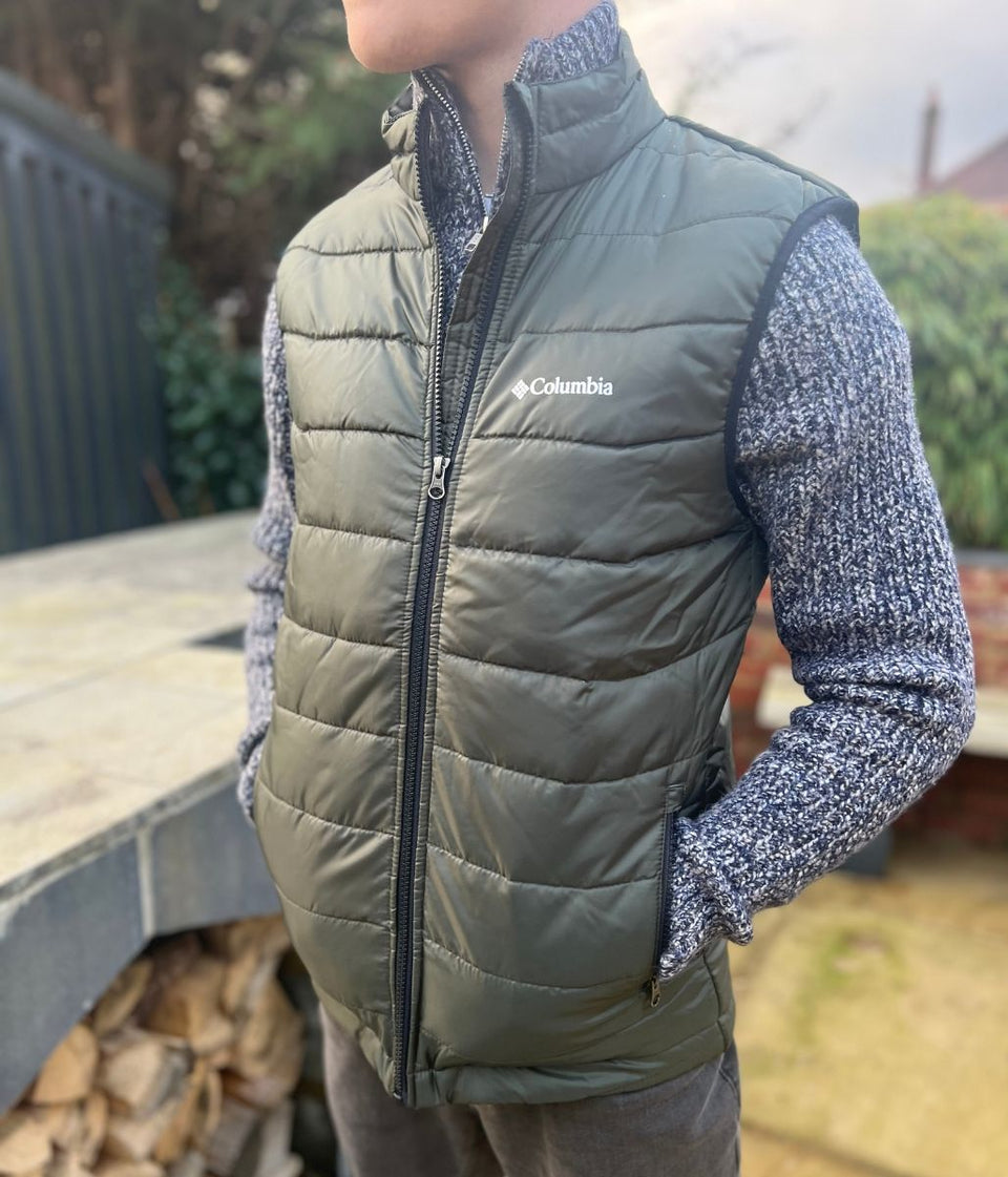 Khaki Mens Omni-Heat Gilet