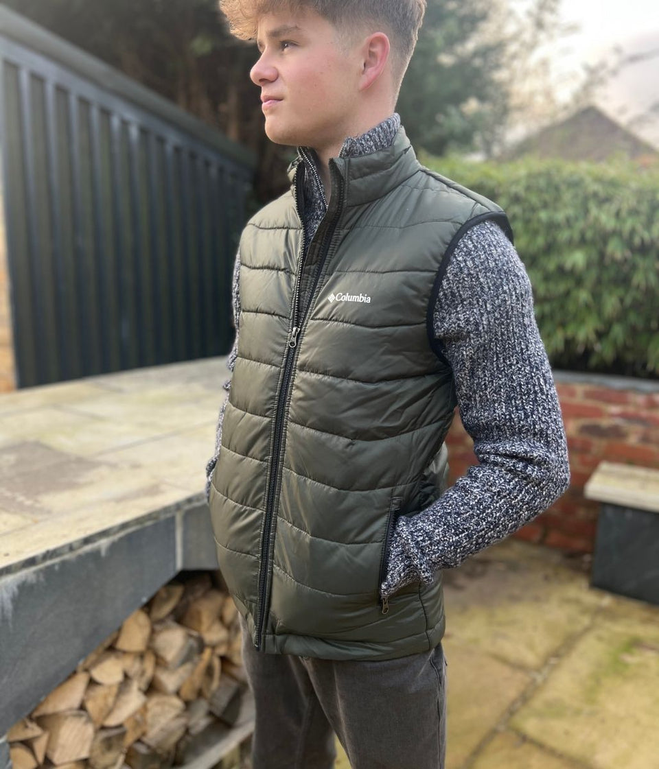 Khaki Mens Omni-Heat Gilet