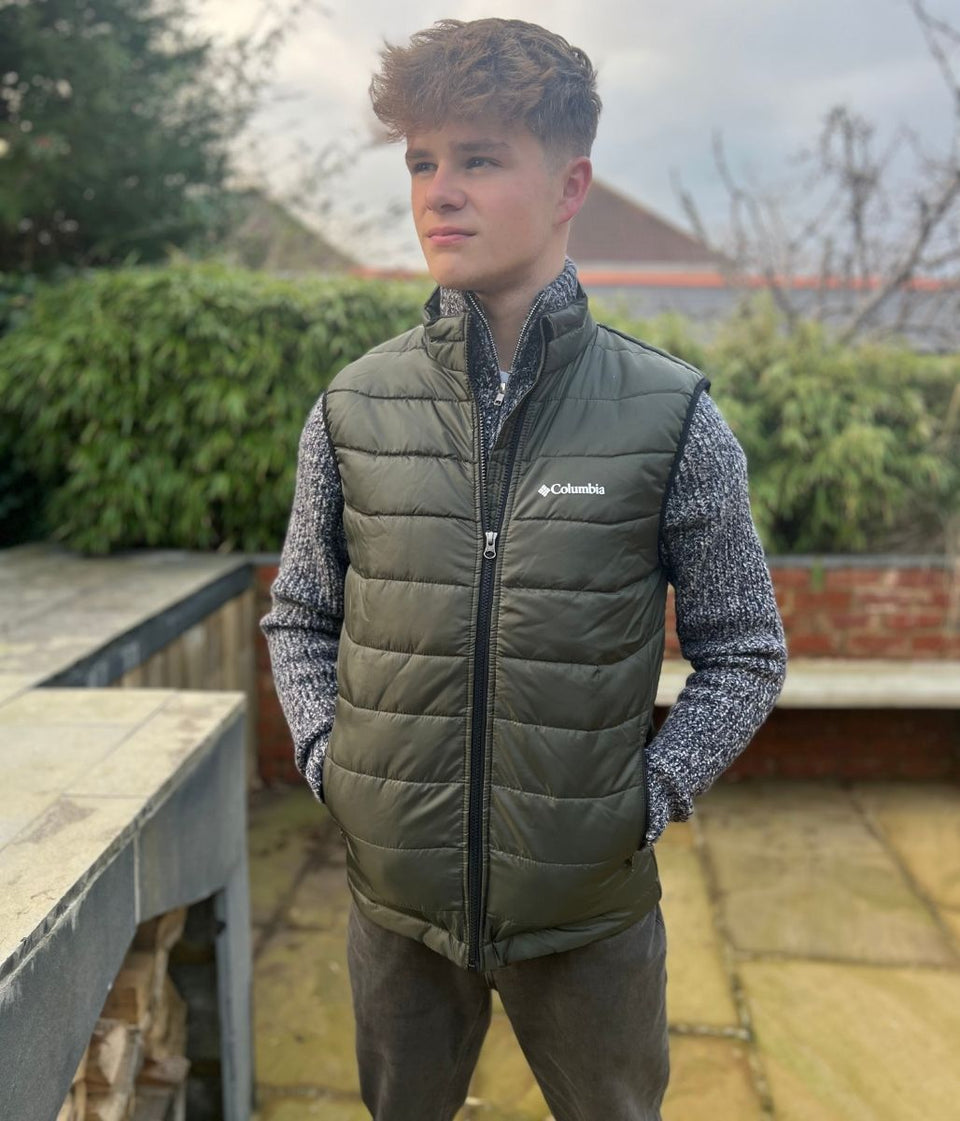 Khaki Mens Omni-Heat Gilet