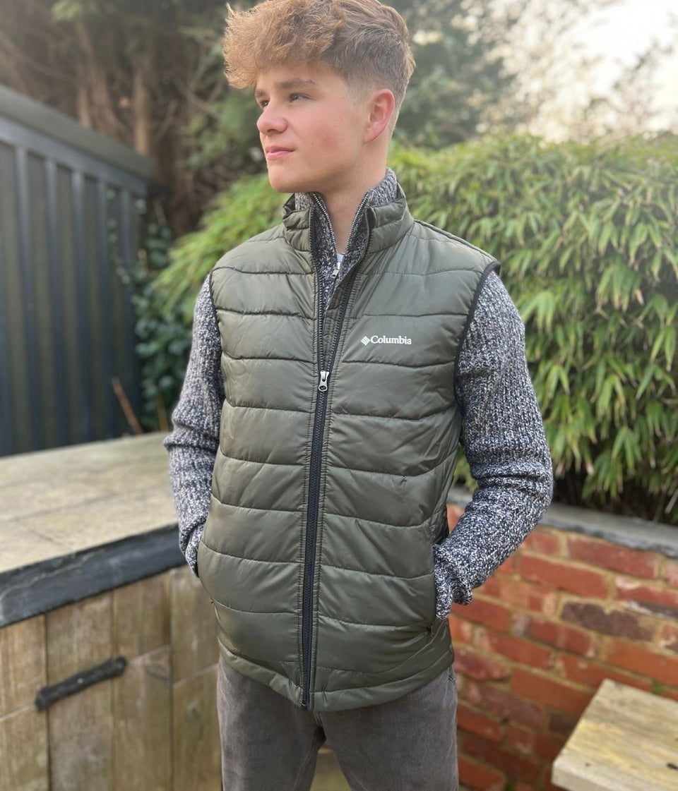 Khaki Mens Omni-Heat Gilet