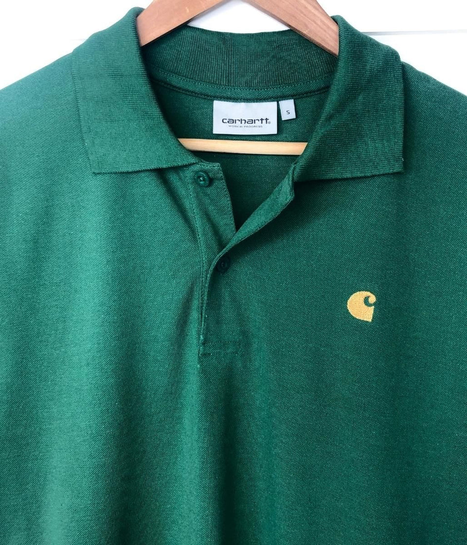 Green Men's Chase Cotton Polo Shirt