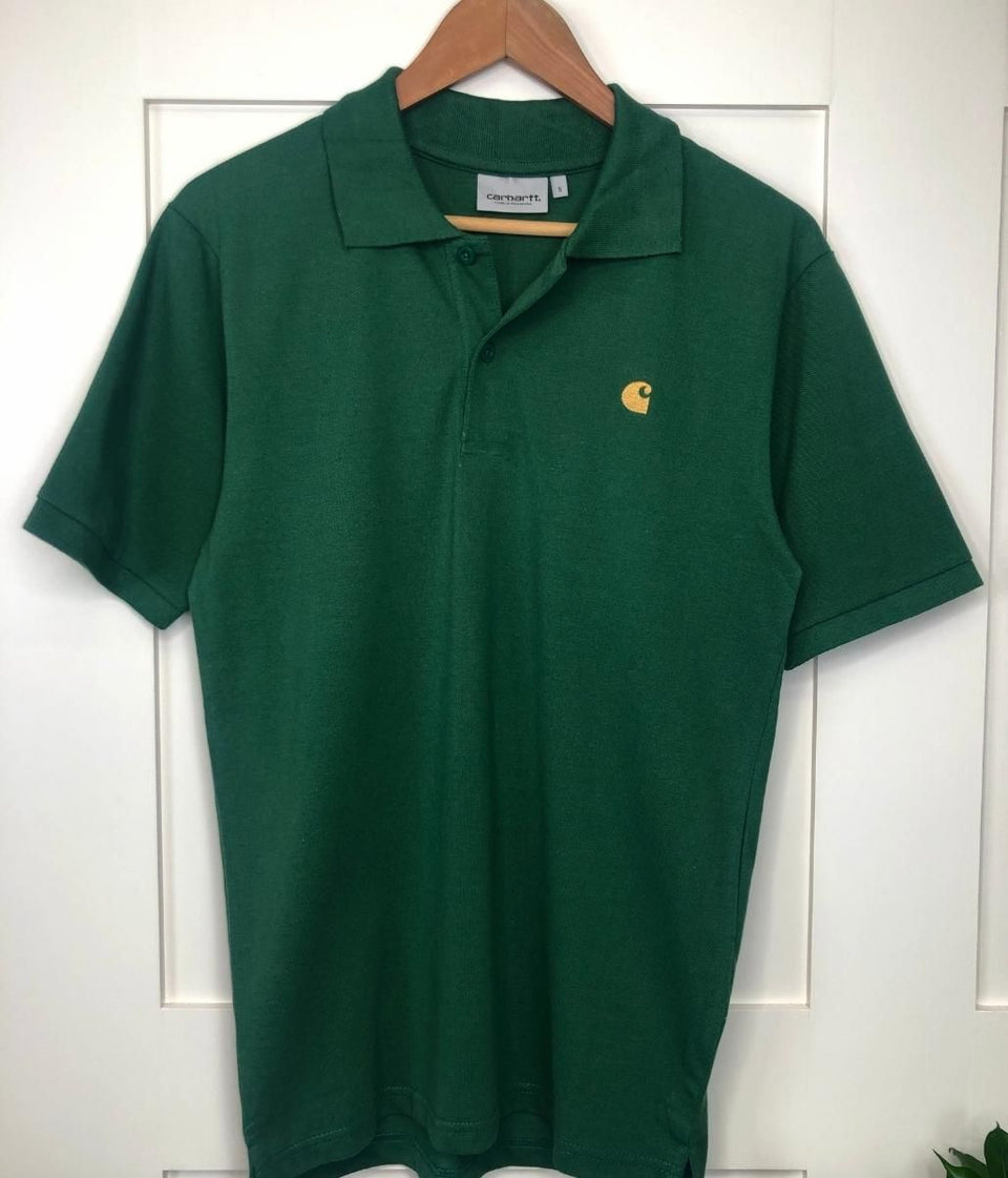 Green Men's Chase Cotton Polo Shirt