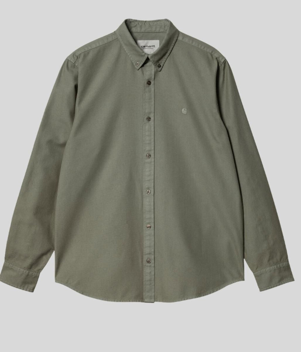 Smoke Green Bolton Cotton Shirt