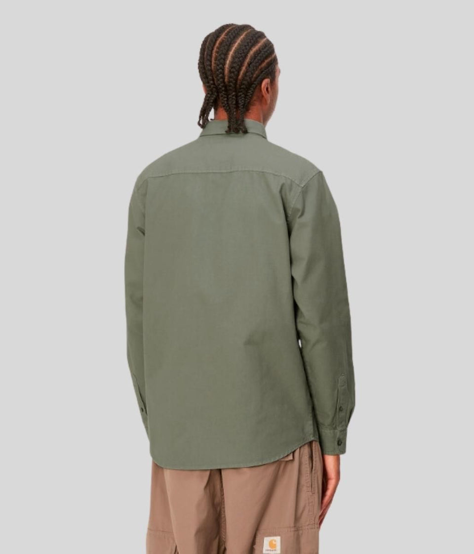 Smoke Green Bolton Cotton Shirt