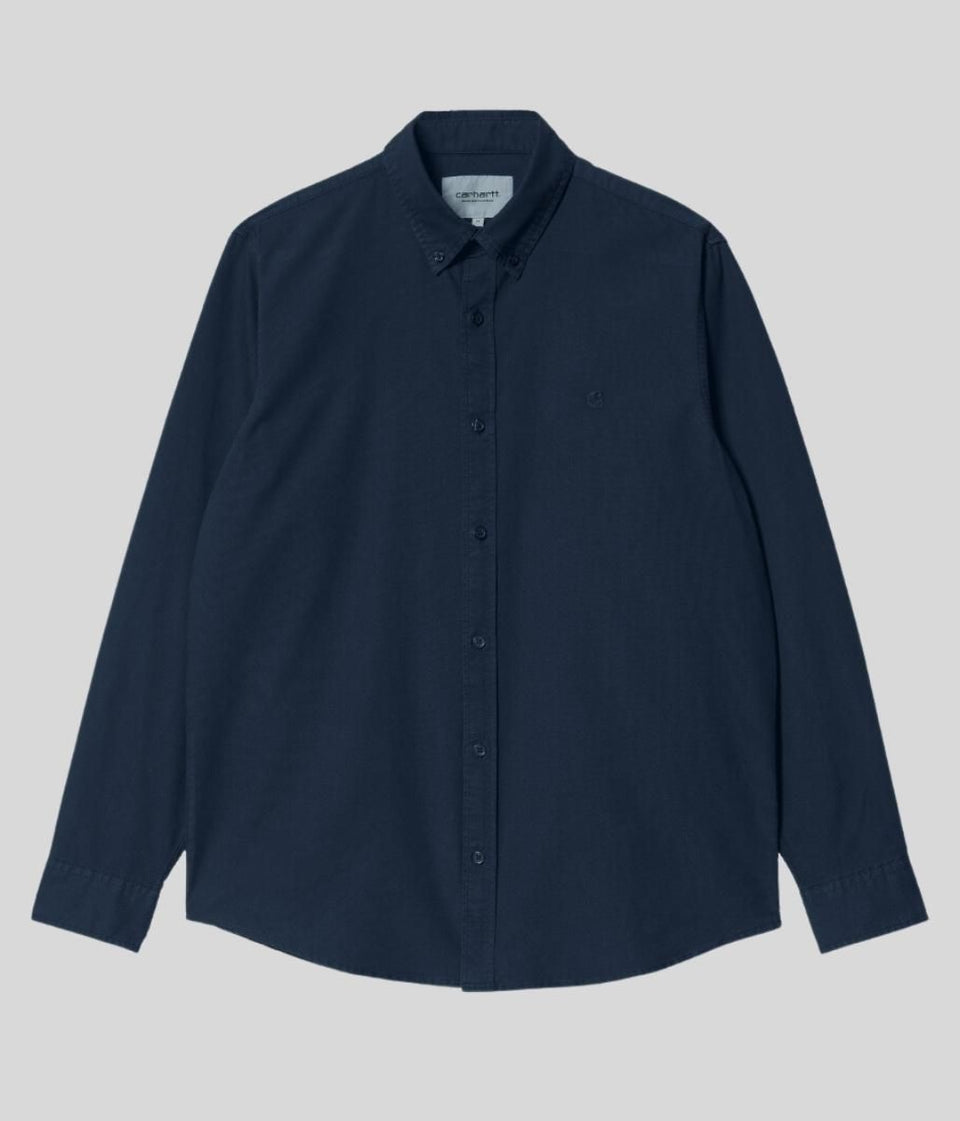 Navy Bolton Cotton Shirt