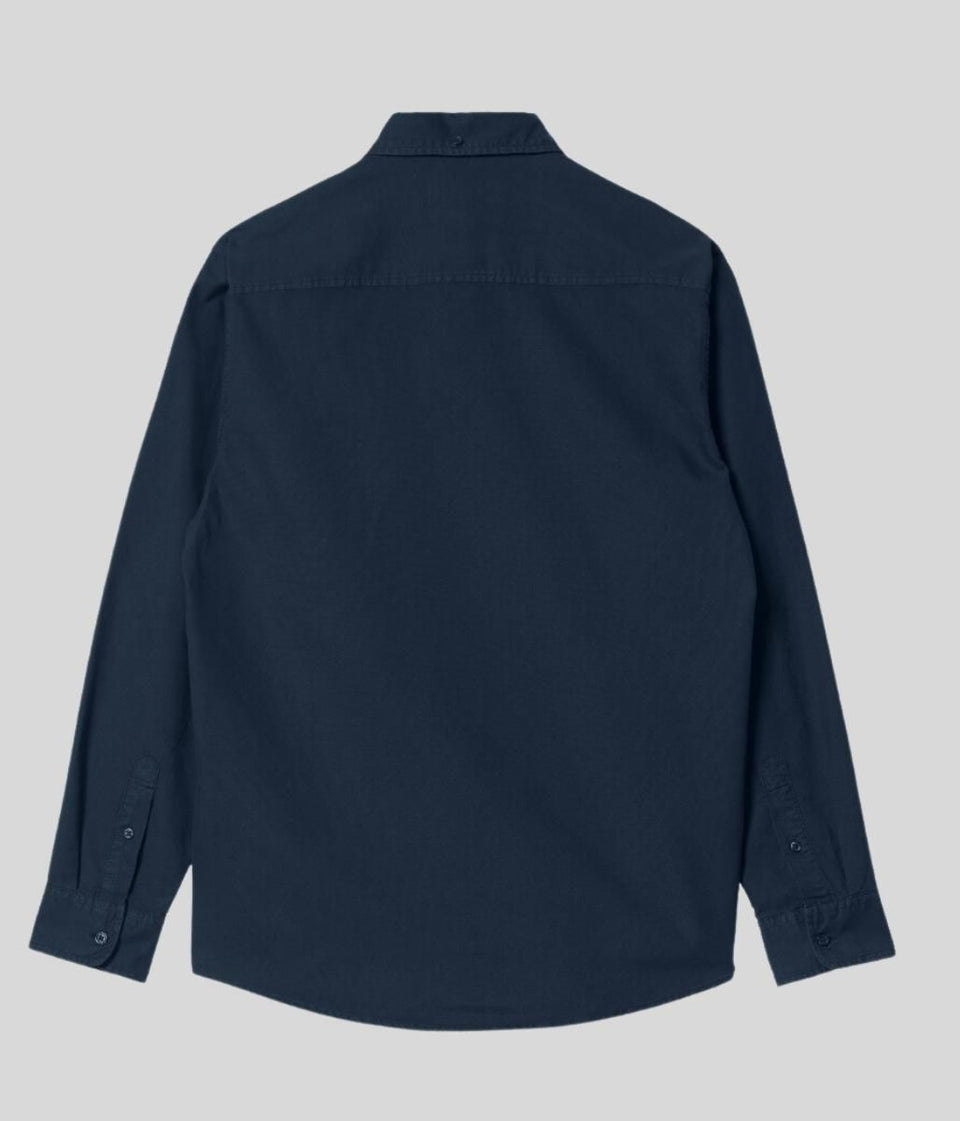 Navy Bolton Cotton Shirt