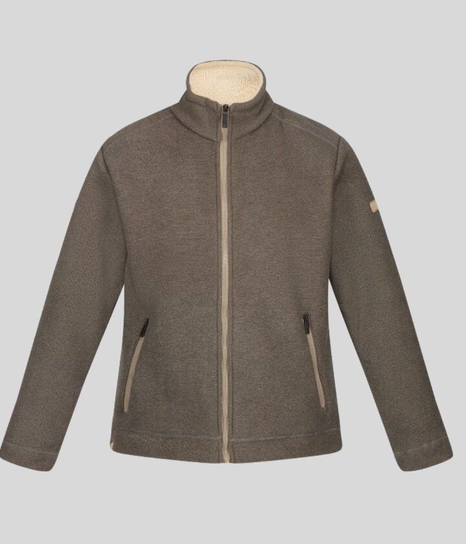 Deep Taupe Mens Garrian Fleece Jacket