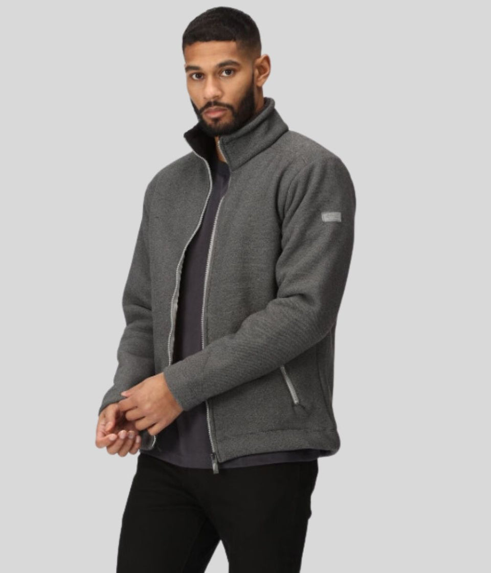 Grey Mens Garrian Fleece Jacket