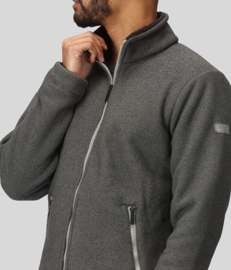 Grey Mens Garrian Fleece Jacket