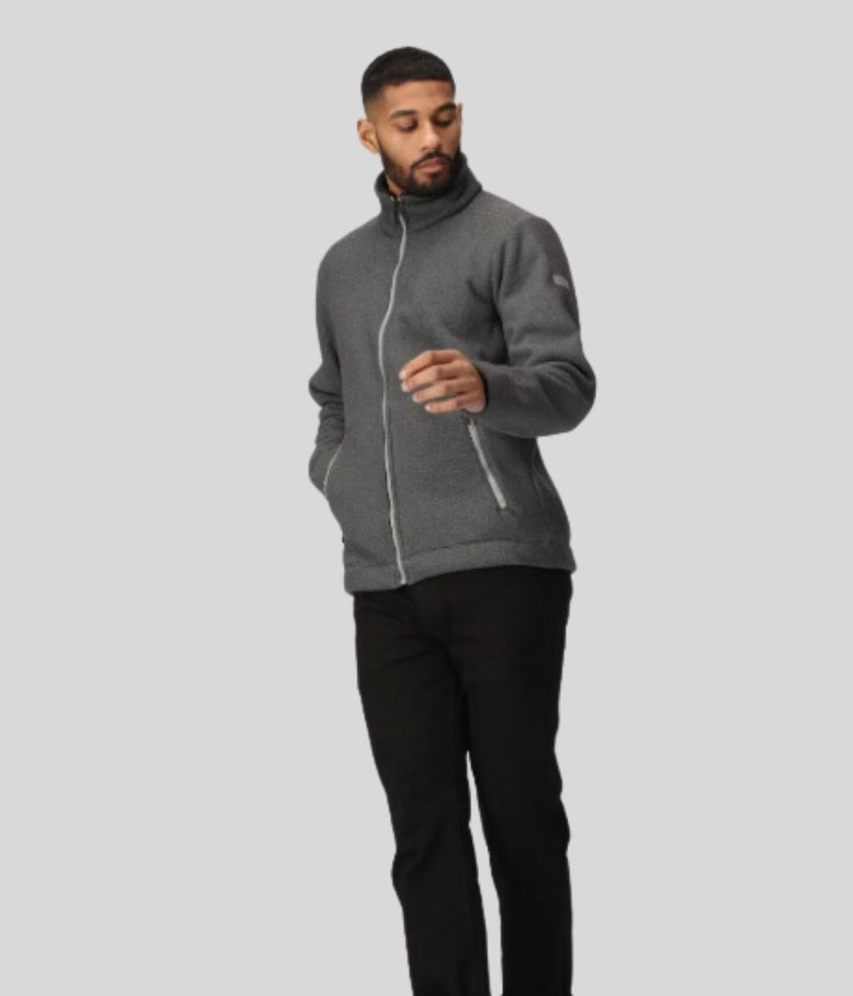 Grey Mens Garrian Fleece Jacket