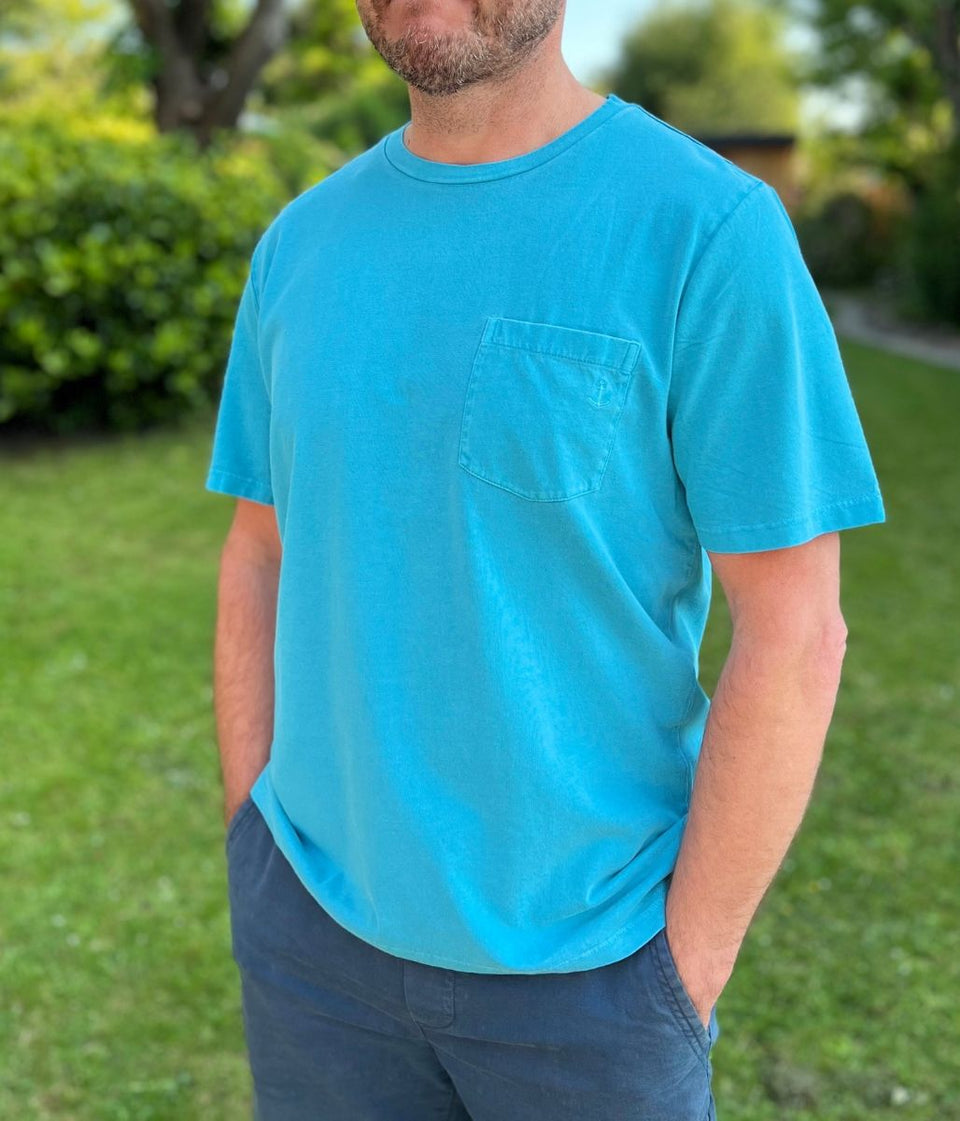 Turquoise Ex Seasalt Hepworth Carreck T Shirt