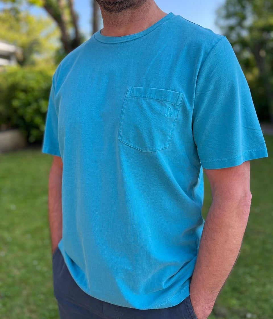 Turquoise Ex Seasalt Hepworth Carreck T Shirt
