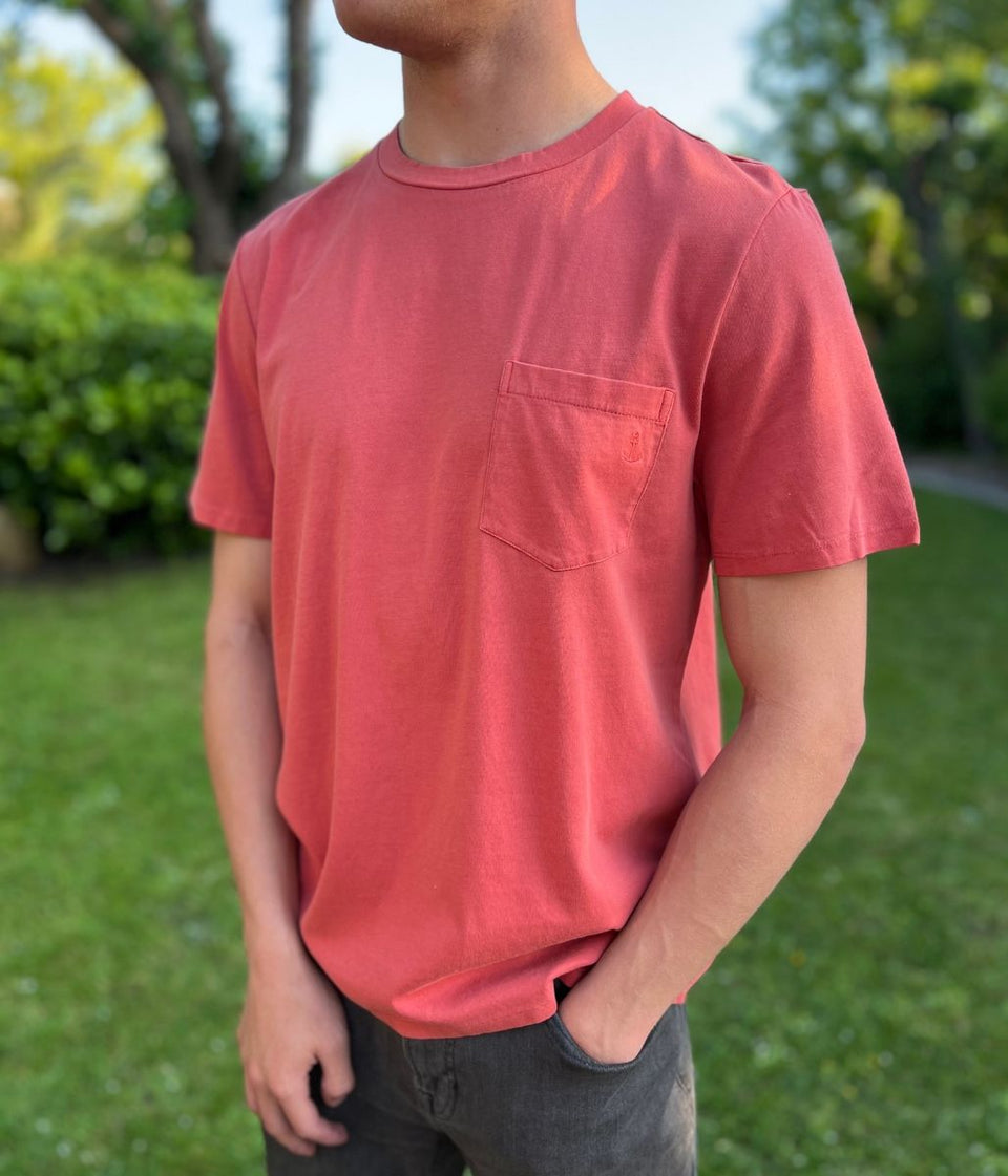 Red Ex Seasalt Hepworth Carreck T Shirt
