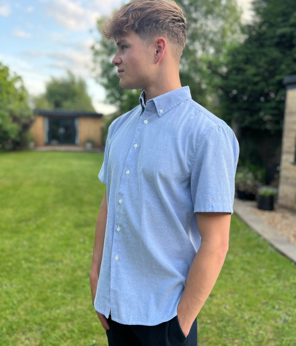 Mens Chambray Cotton Shirt