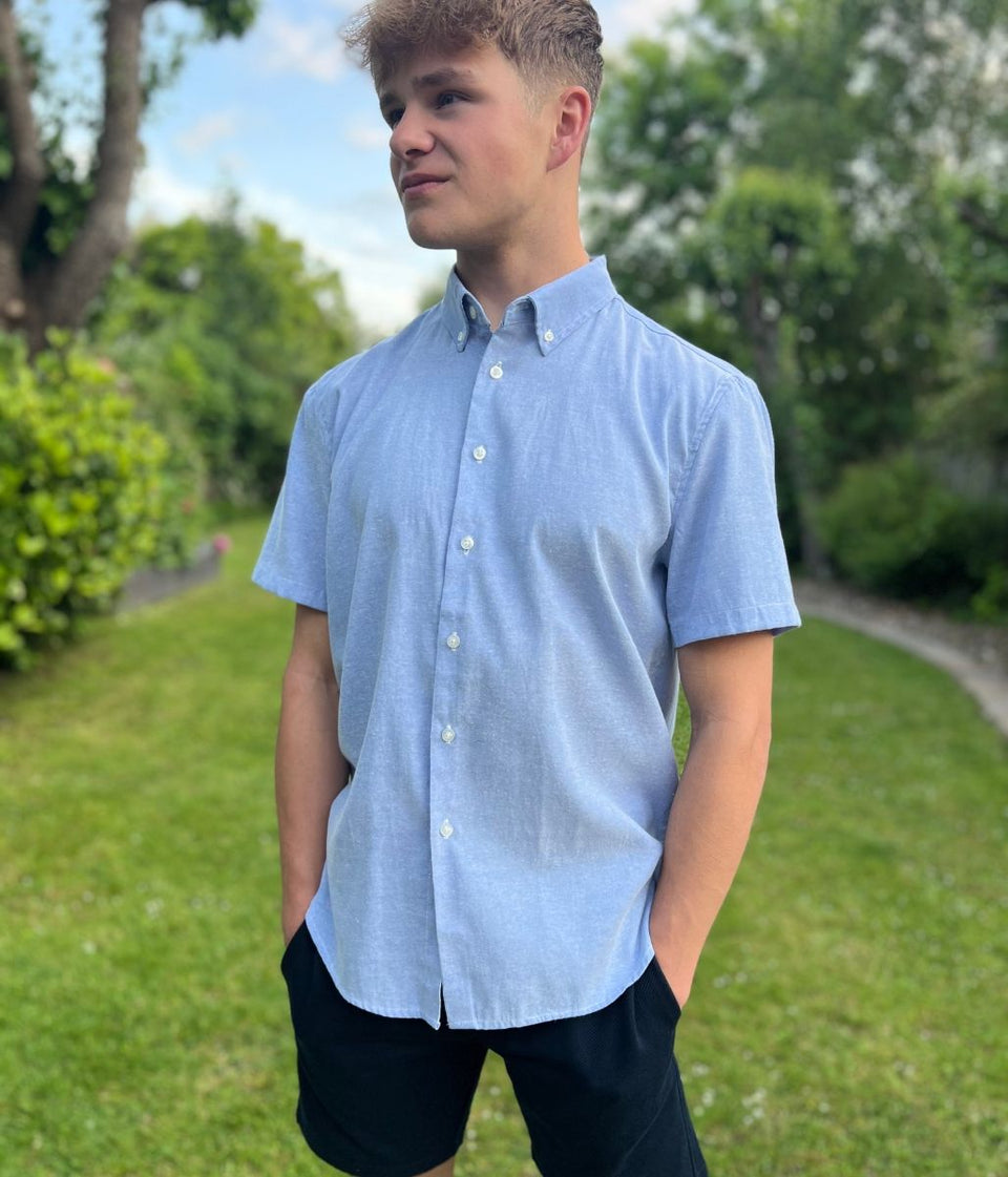 Mens Chambray Cotton Shirt