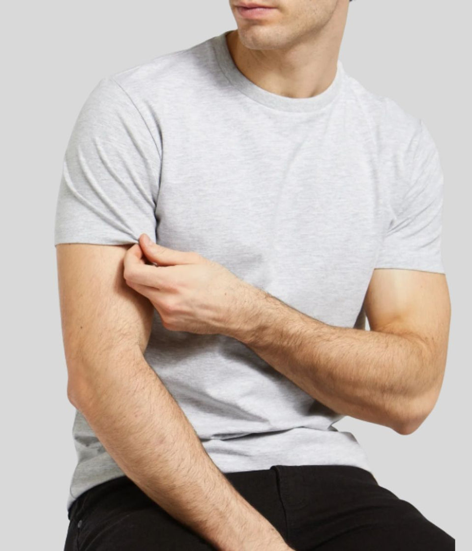 Grey Mens Slim Fit T Shirt