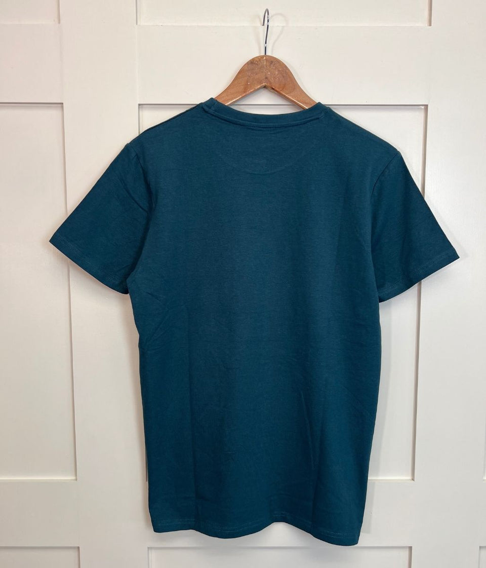 Teal Mens Slim Fit T Shirt