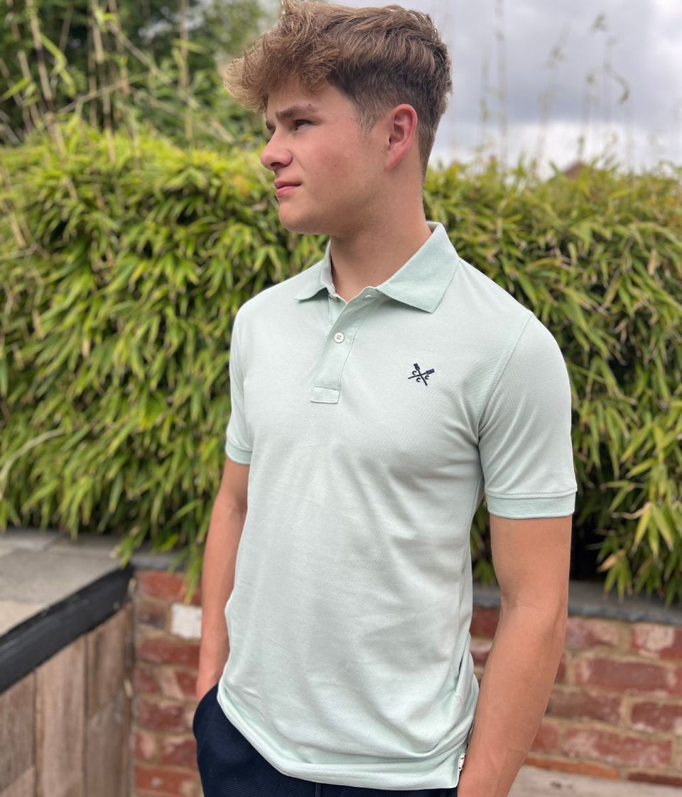 Mint Mens Classic Cotton Polo Shirt