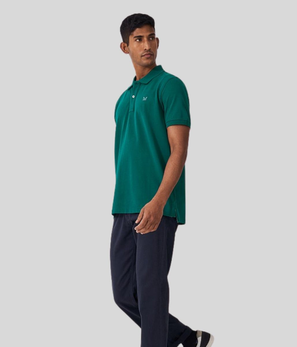 Teal Mens Classic Cotton Polo Shirt
