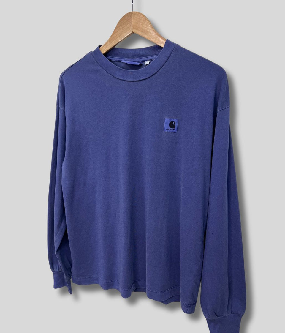 Indigo Carhartt Nelson Long Sleeve Tee