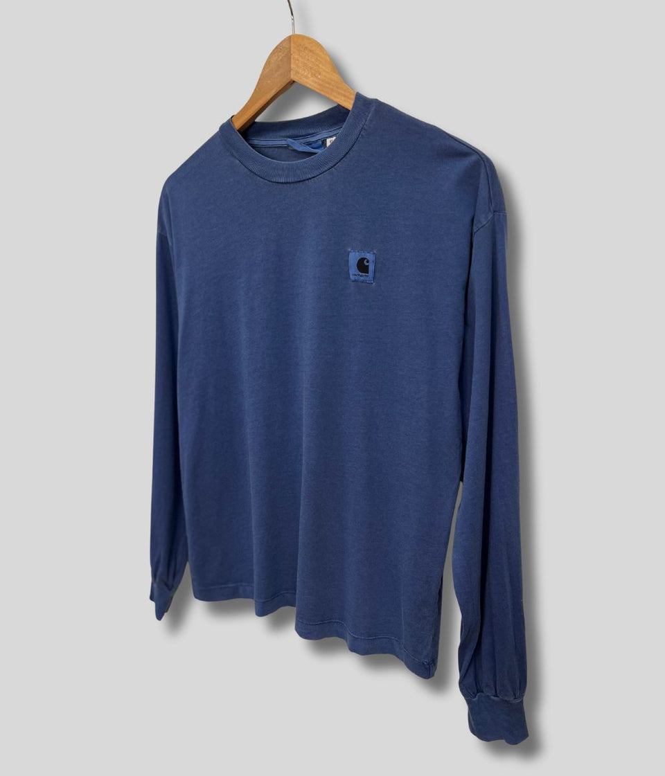 Navy Carhartt Nelson Long Sleeve Tee