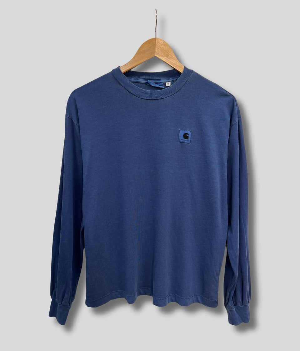 Navy Carhartt Nelson Long Sleeve Tee