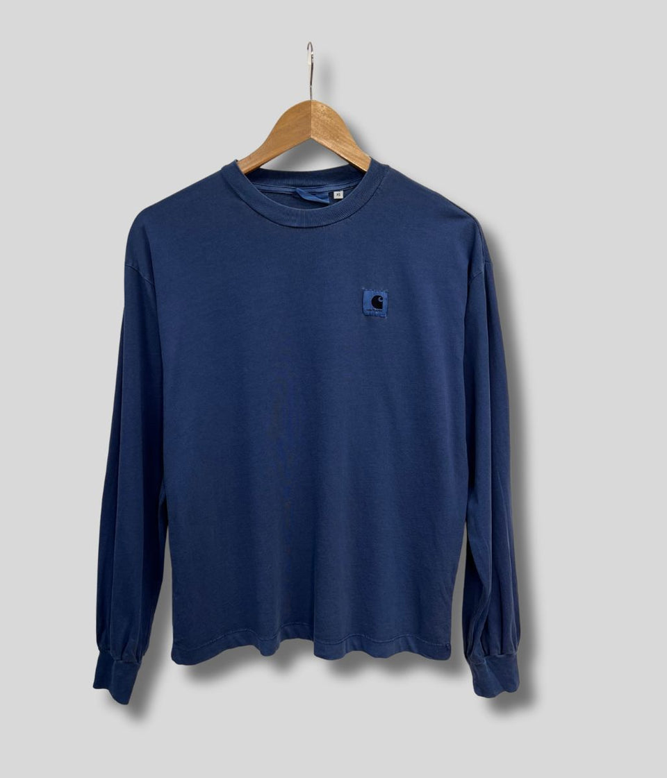 Navy Carhartt Nelson Long Sleeve Tee
