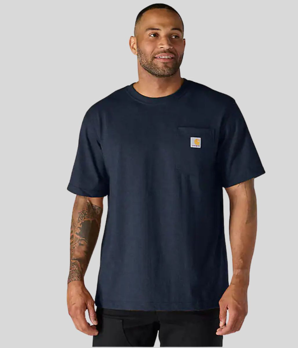 Navy Carhartt Dearborn Relaxed Pocket T Shirt