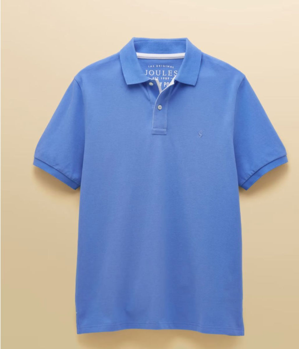 Light Blue Woody Pure Cotton Pique Polo Shirt