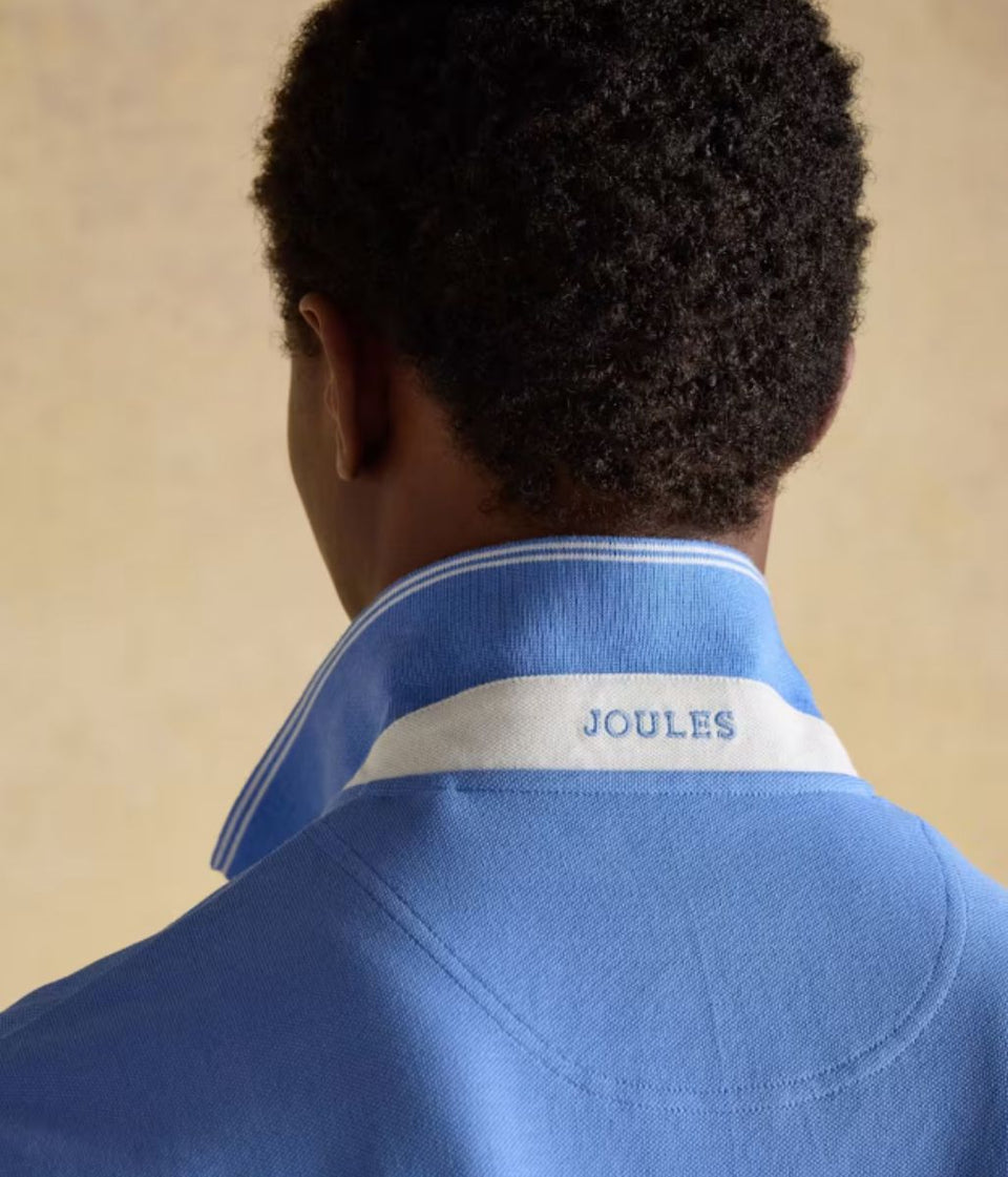 Light Blue Woody Pure Cotton Pique Polo Shirt