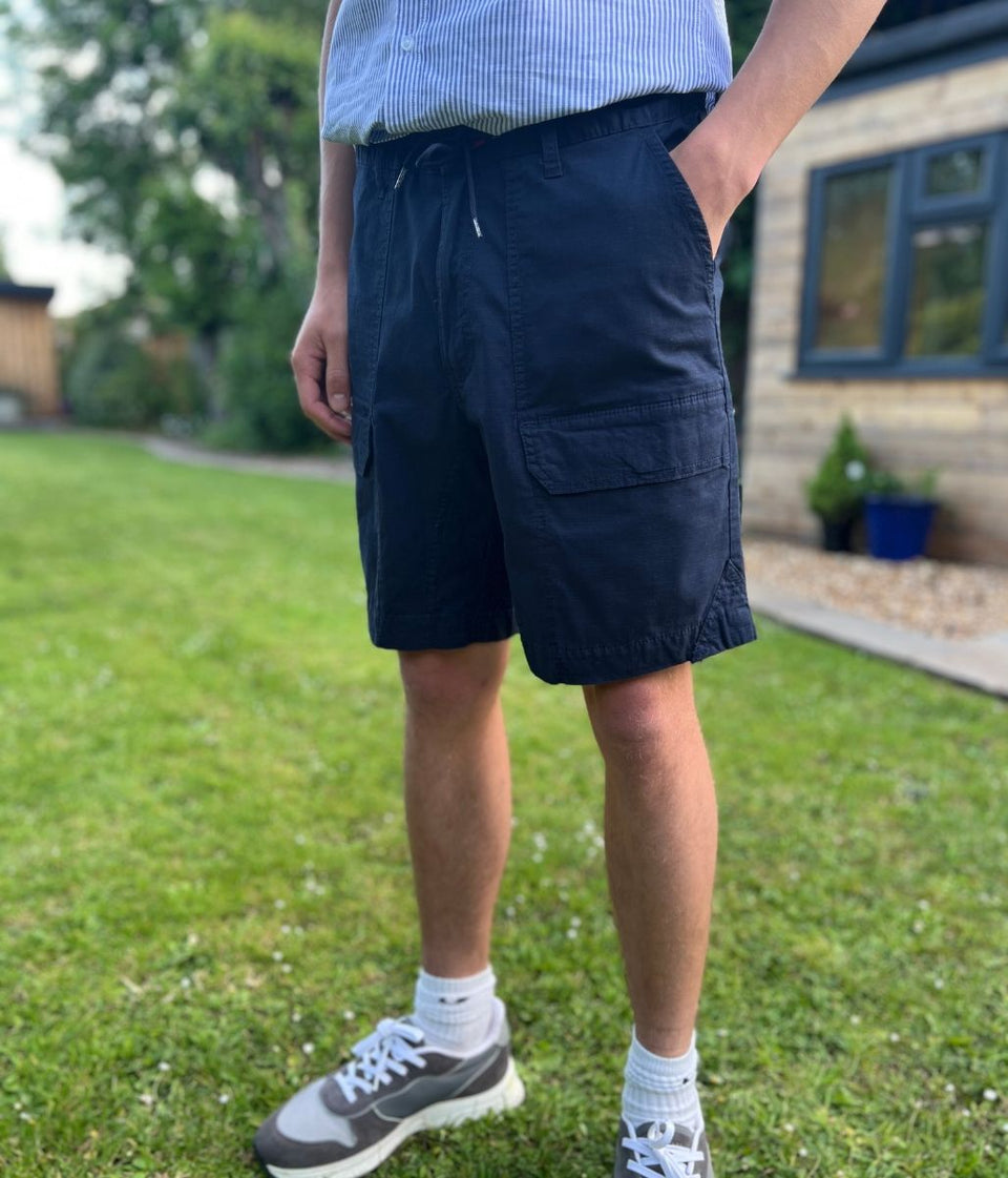 Mens Navy Nautica Cargo Shorts