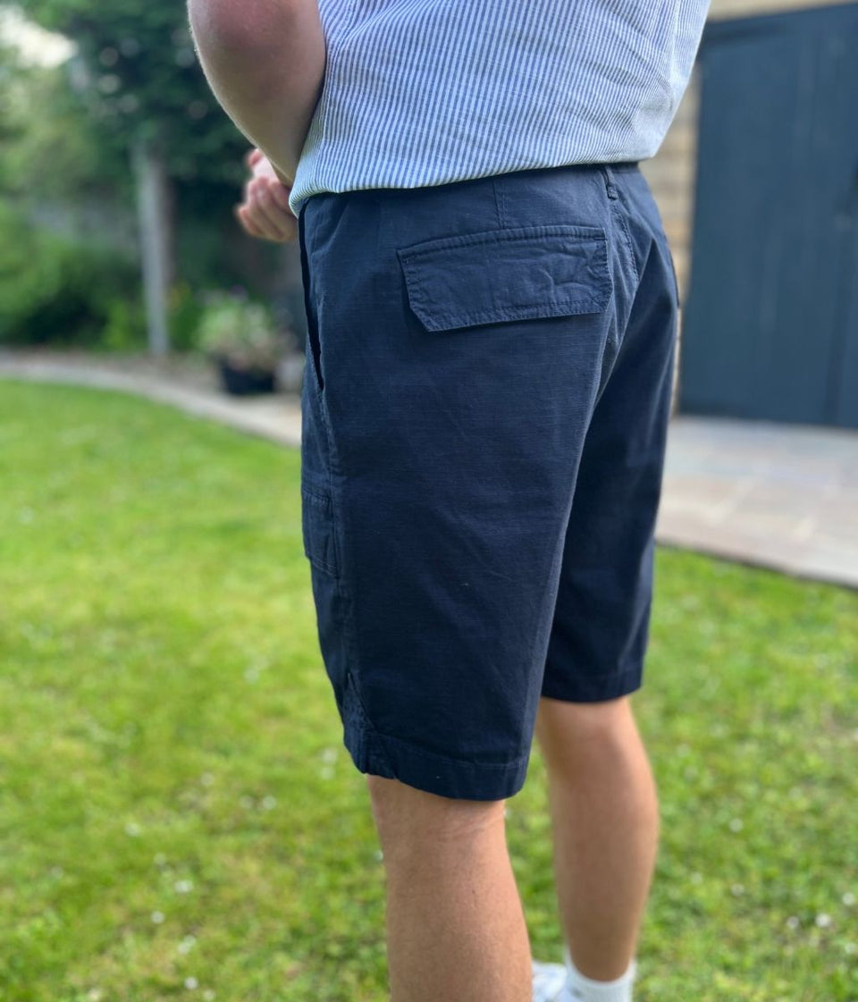 Mens Navy Nautica Cargo Shorts