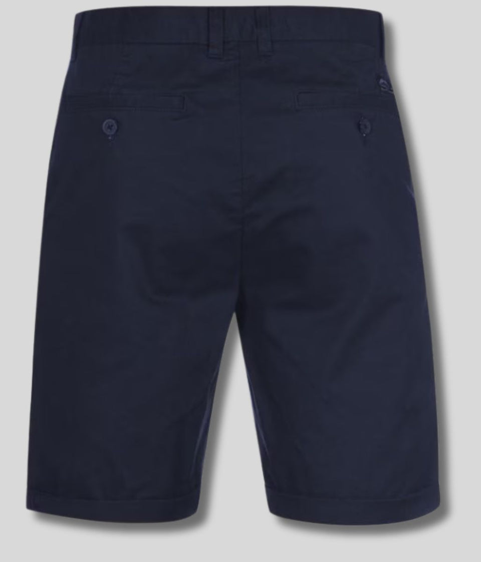 Mens Navy Slim Fit Chino Shorts