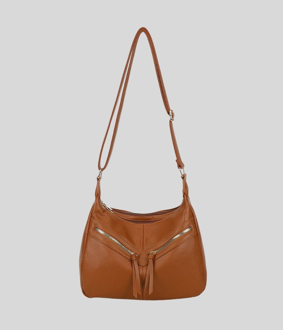Tan Large Crossbody Handbag