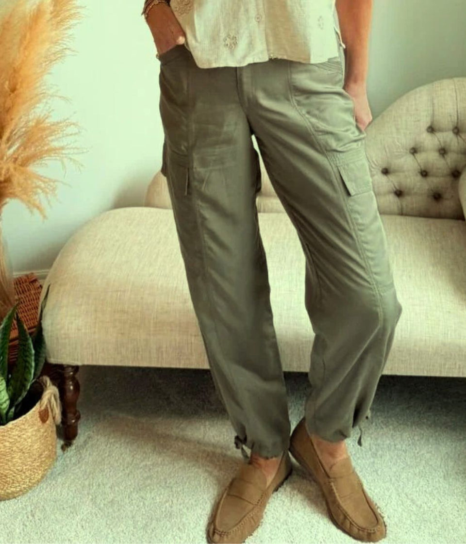Khaki Sia Cargo Trousers