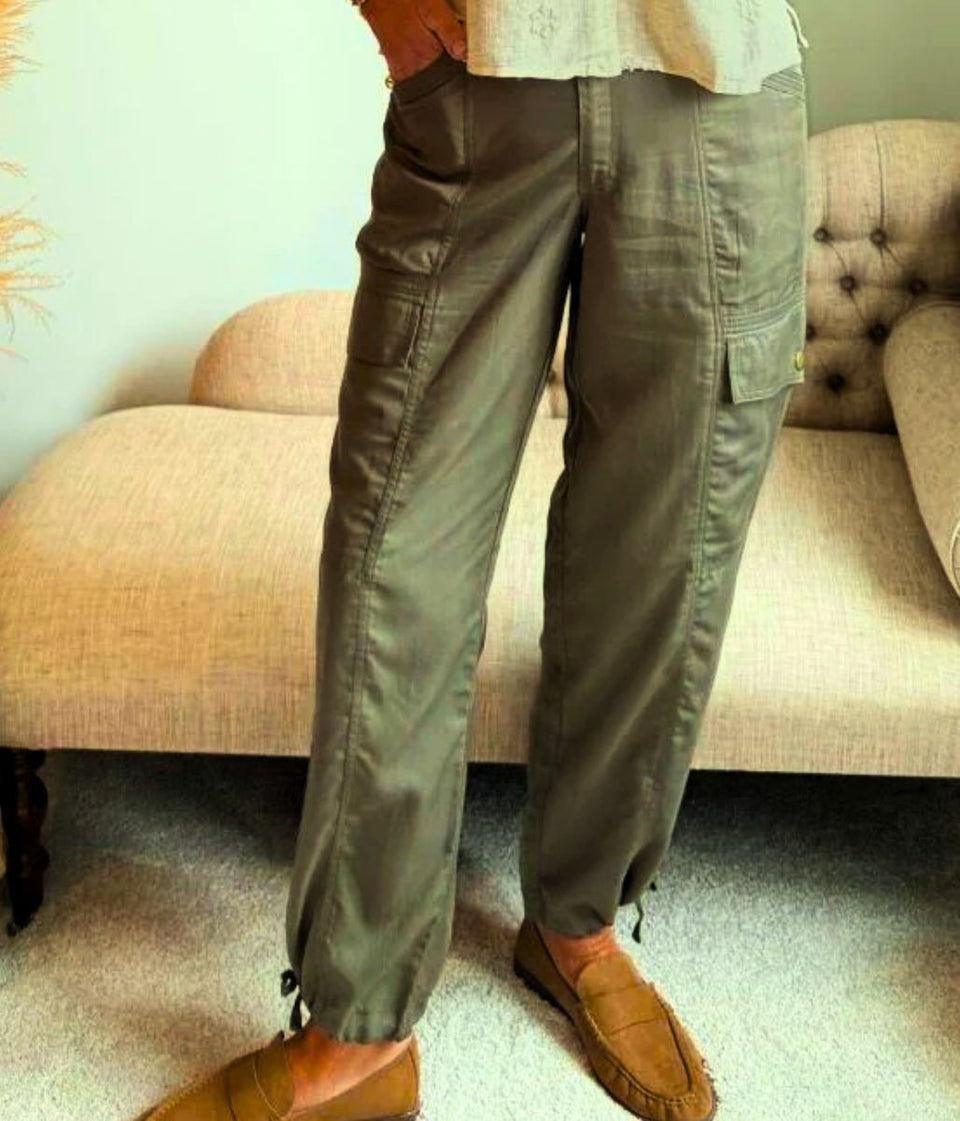 Khaki Sia Cargo Trousers