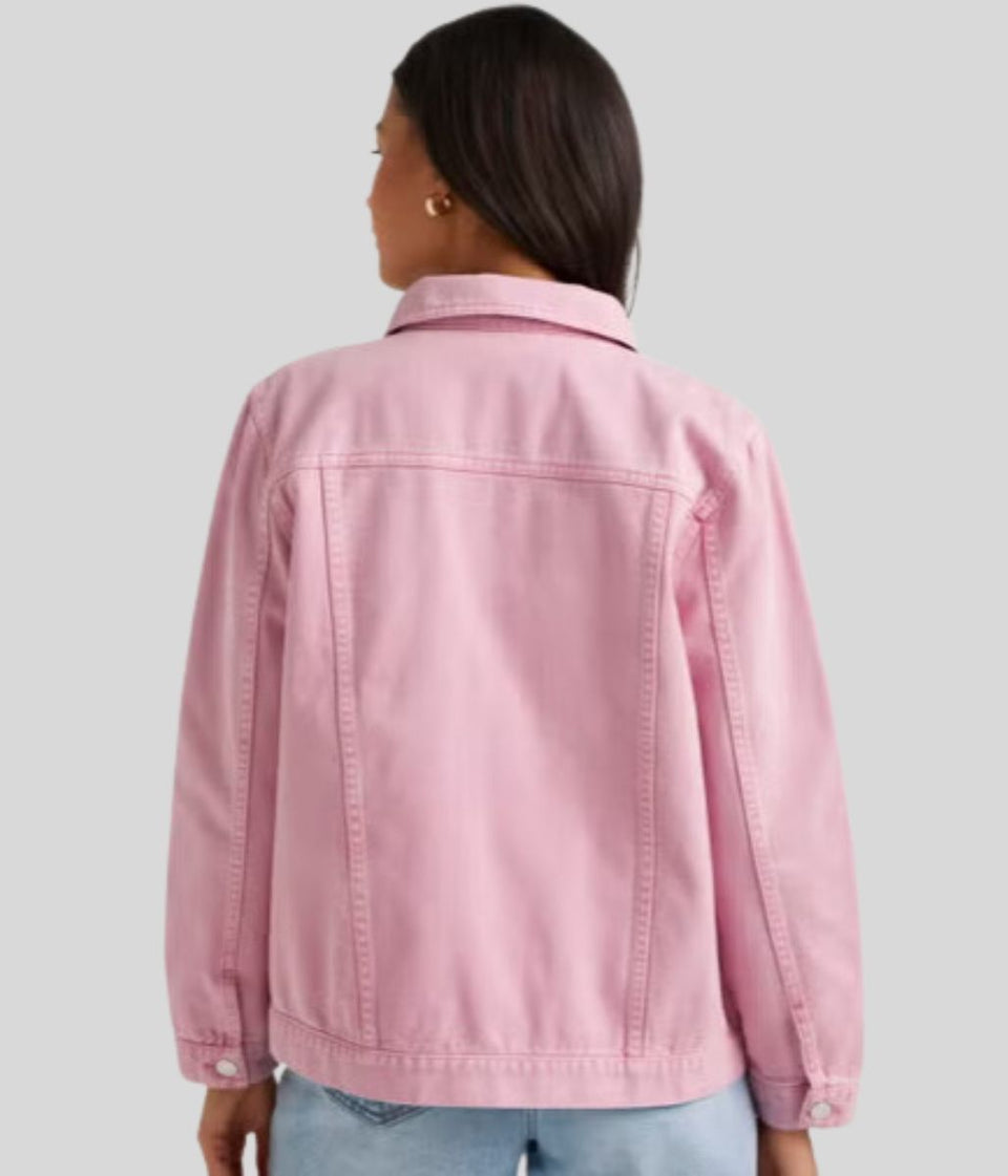 Pink Denim Jacket