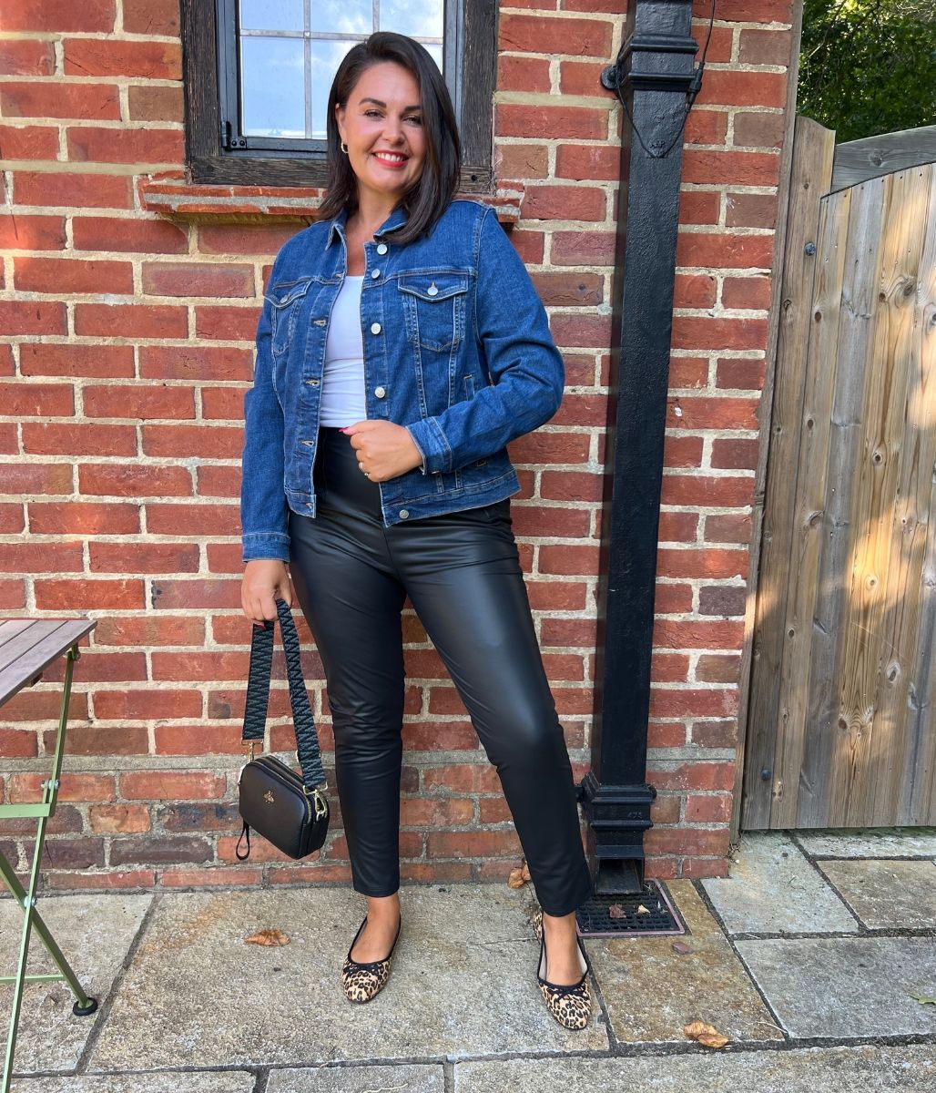 Fashion Dorothy Perkins White Denim Jacket Mid Wash Western Denim