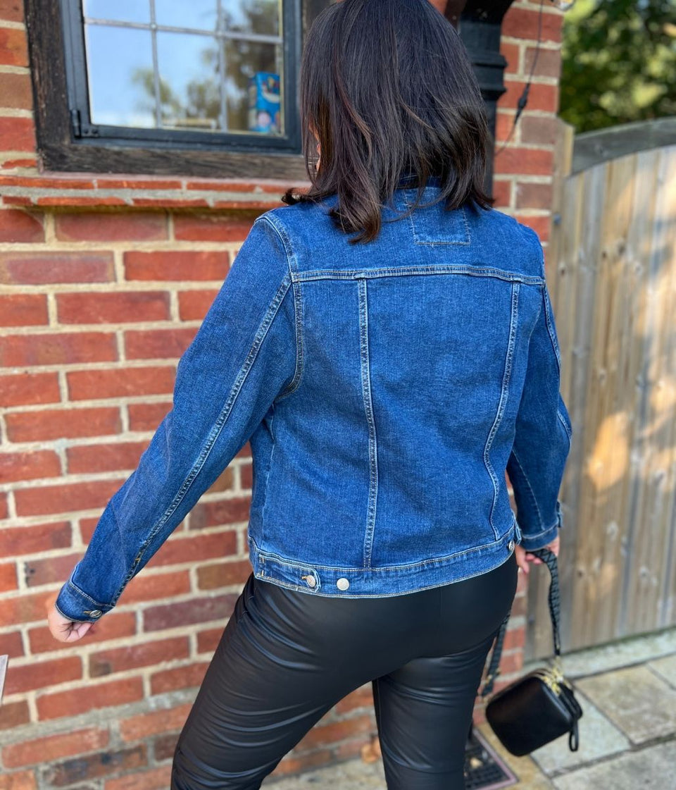 Mid Wash Western Denim Jacket