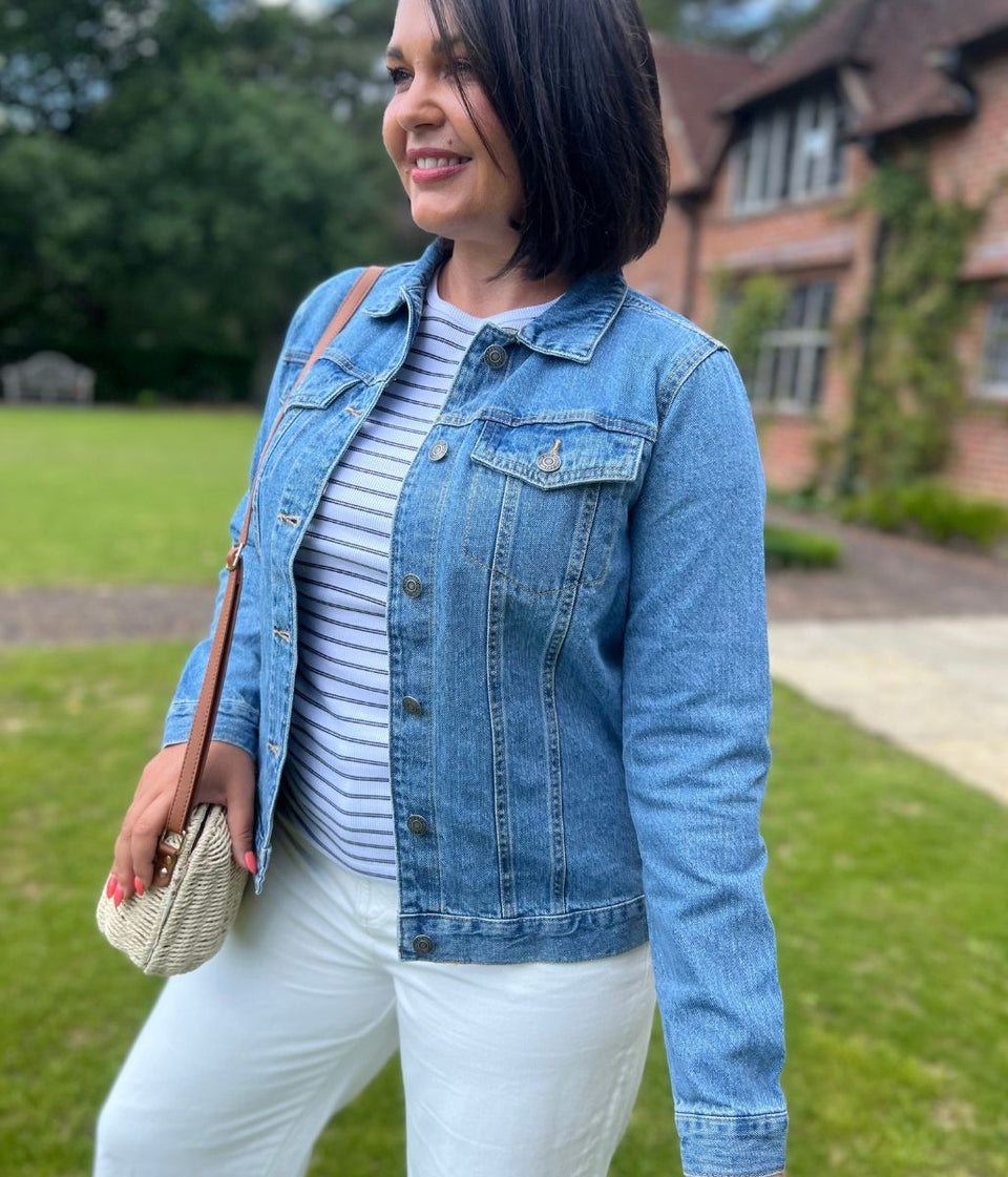 Mid Blue Denim Jacket