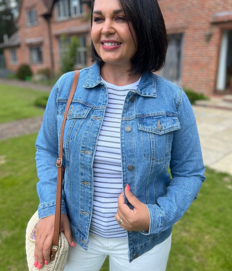 Mid Blue Denim Jacket