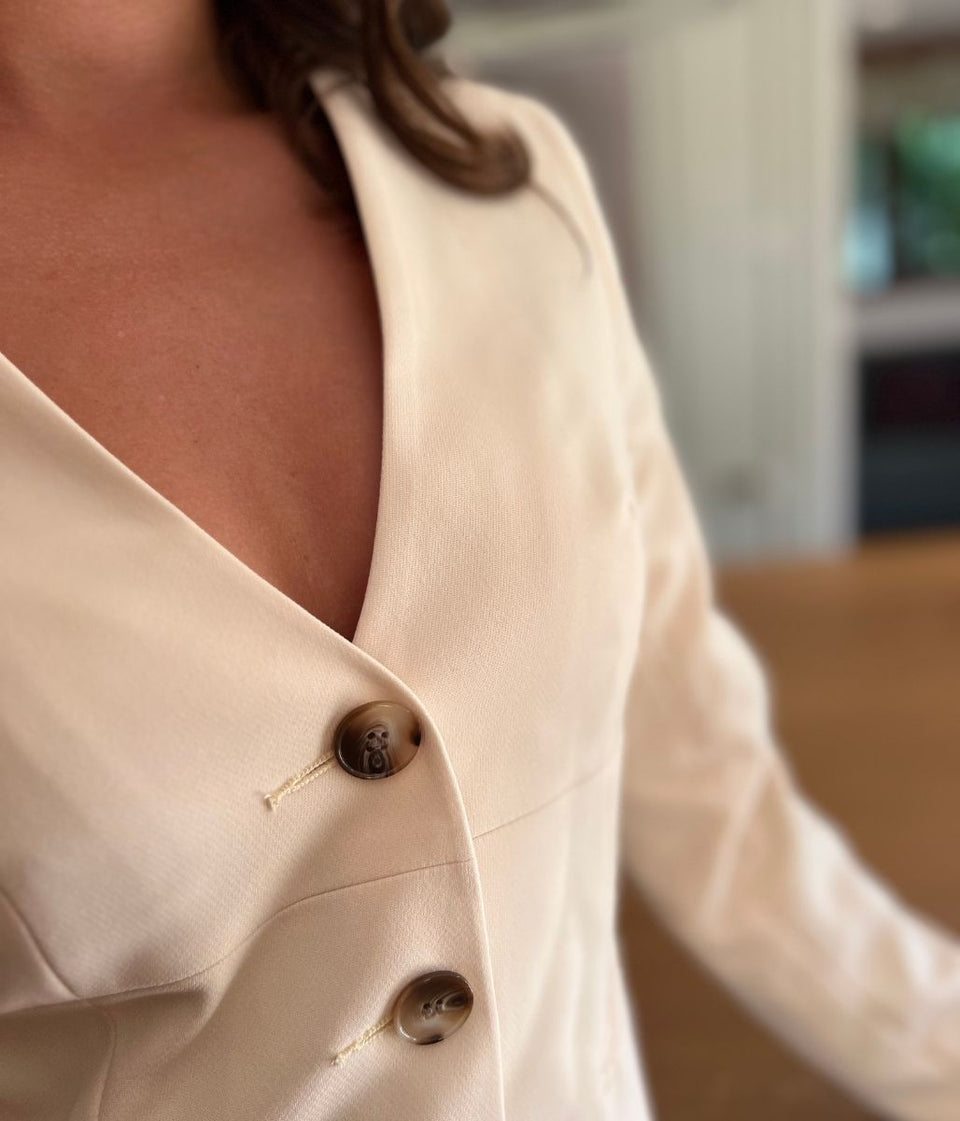 Buttermilk V Neck Blazer